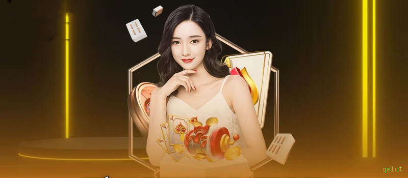 Imagem promocional da qslot mostrando a plataforma e suas vantagens